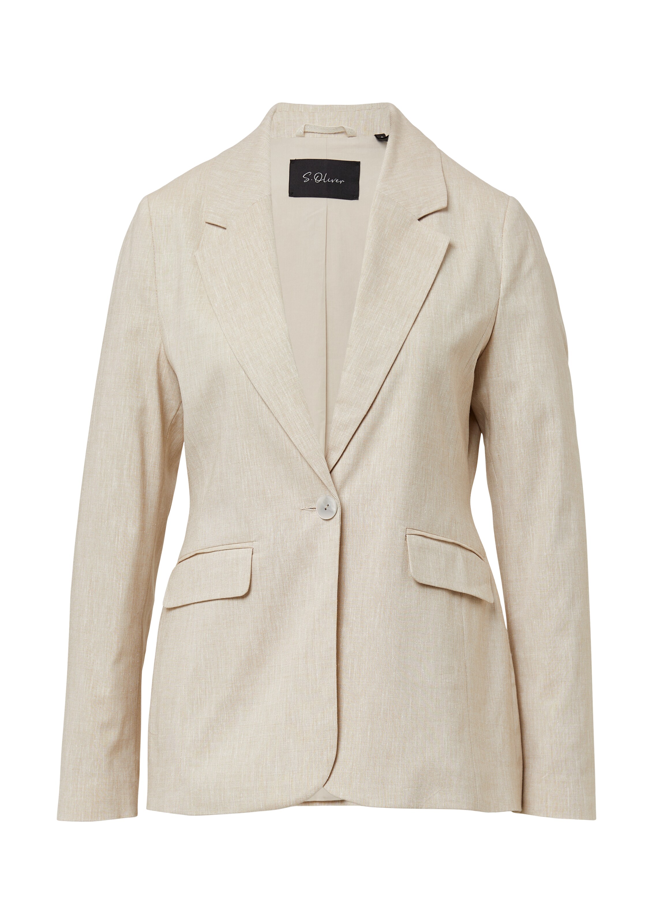 s.Oliver BLACK LABEL Blazer in Beige: Vorderseite