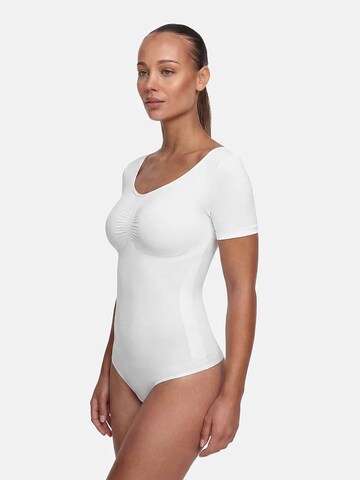 cfab Shaping bodysuit 'T-Shirt Bodysuit Sculpting Shapewear mit Slip' in White