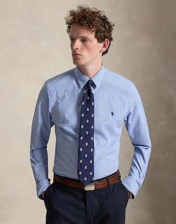 Coupe regular Chemise Polo Ralph Lauren en bleu : devant