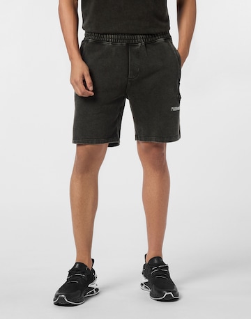 Plein Sport Regular Broek in Zwart: voorkant