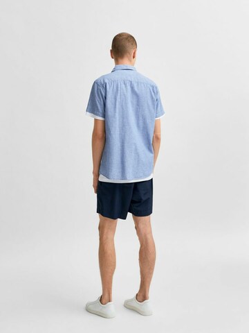 SELECTED HOMME Regular Fit Hemd in Blau