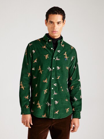 Polo Ralph Lauren Regularny krój Koszula w kolorze zielony: przód