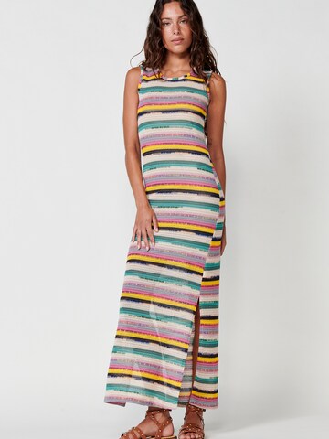 KOROSHI Knit dress in Mixed colours