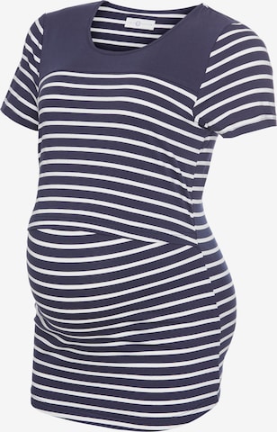 Neun Monate Shirt in Blau: Vorderseite