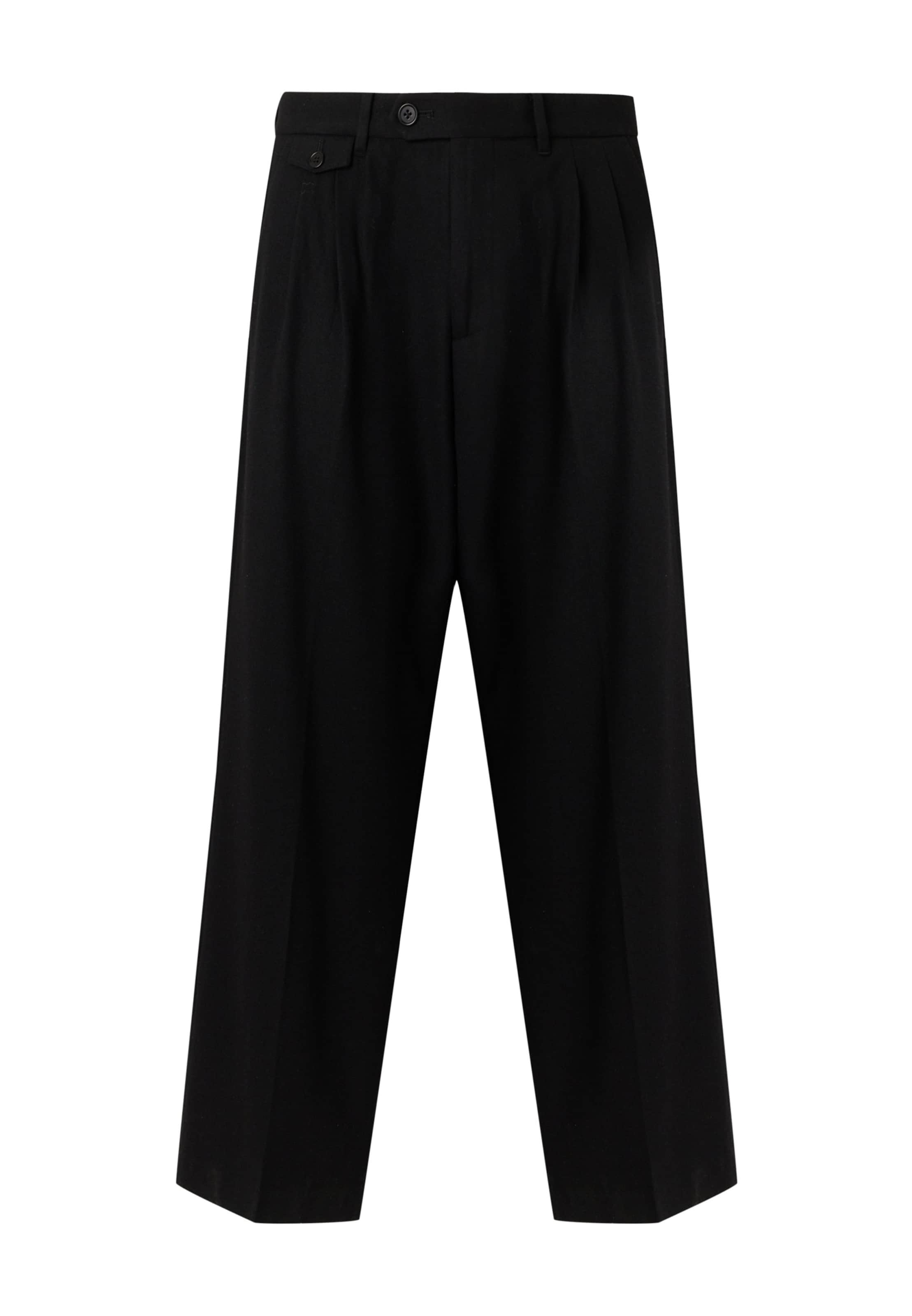 AllSaints Wide Leg Laskoshousut 'COLWYN' värissä musta: etupuoli