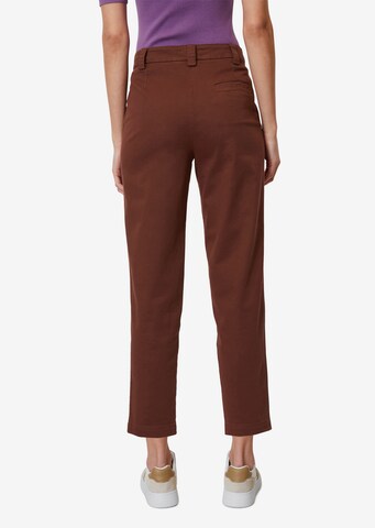 Marc O'Polo Regular Chino trousers 'Kalni' in Brown