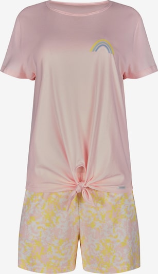 Skiny Shorty en jaune / rose / blanc, Vue avec produit