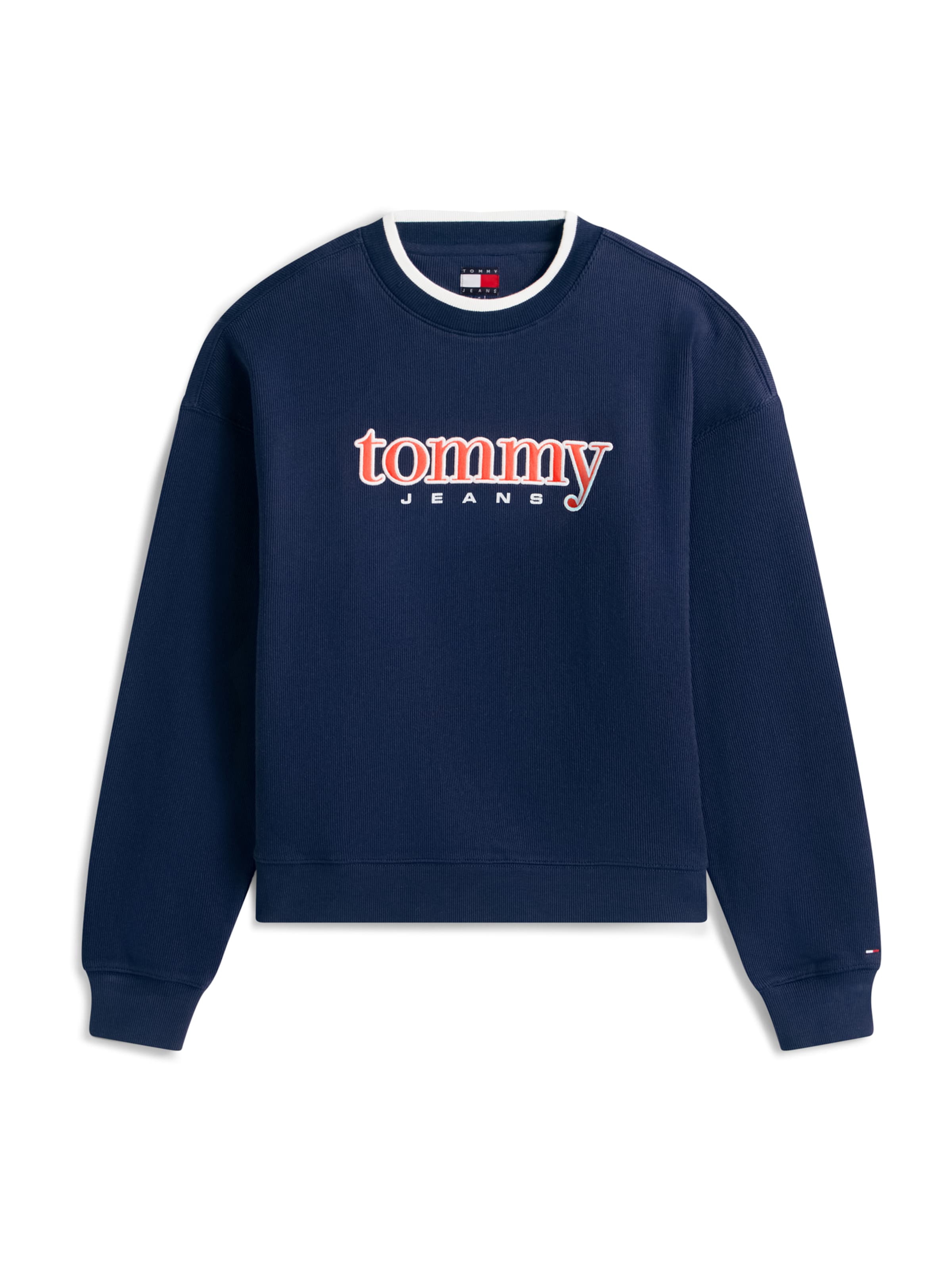 zils Tommy Jeans Sportisks džemperis: no priekšpuses