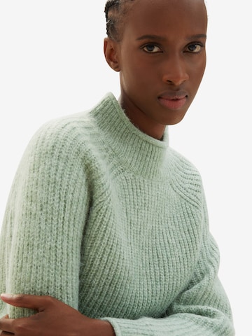 TOM TAILOR DENIM Sweater in Green