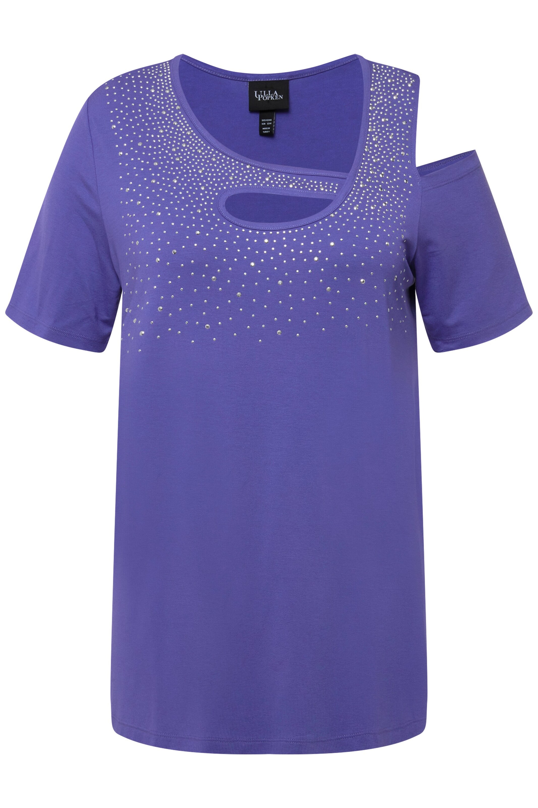 T-shirt Ulla Popken en violet : devant