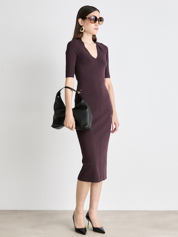 BOSS Black Kleid 'Fezanin' in Rot