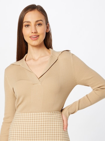 Gina Tricot Sweater 'Ines' in Brown: front