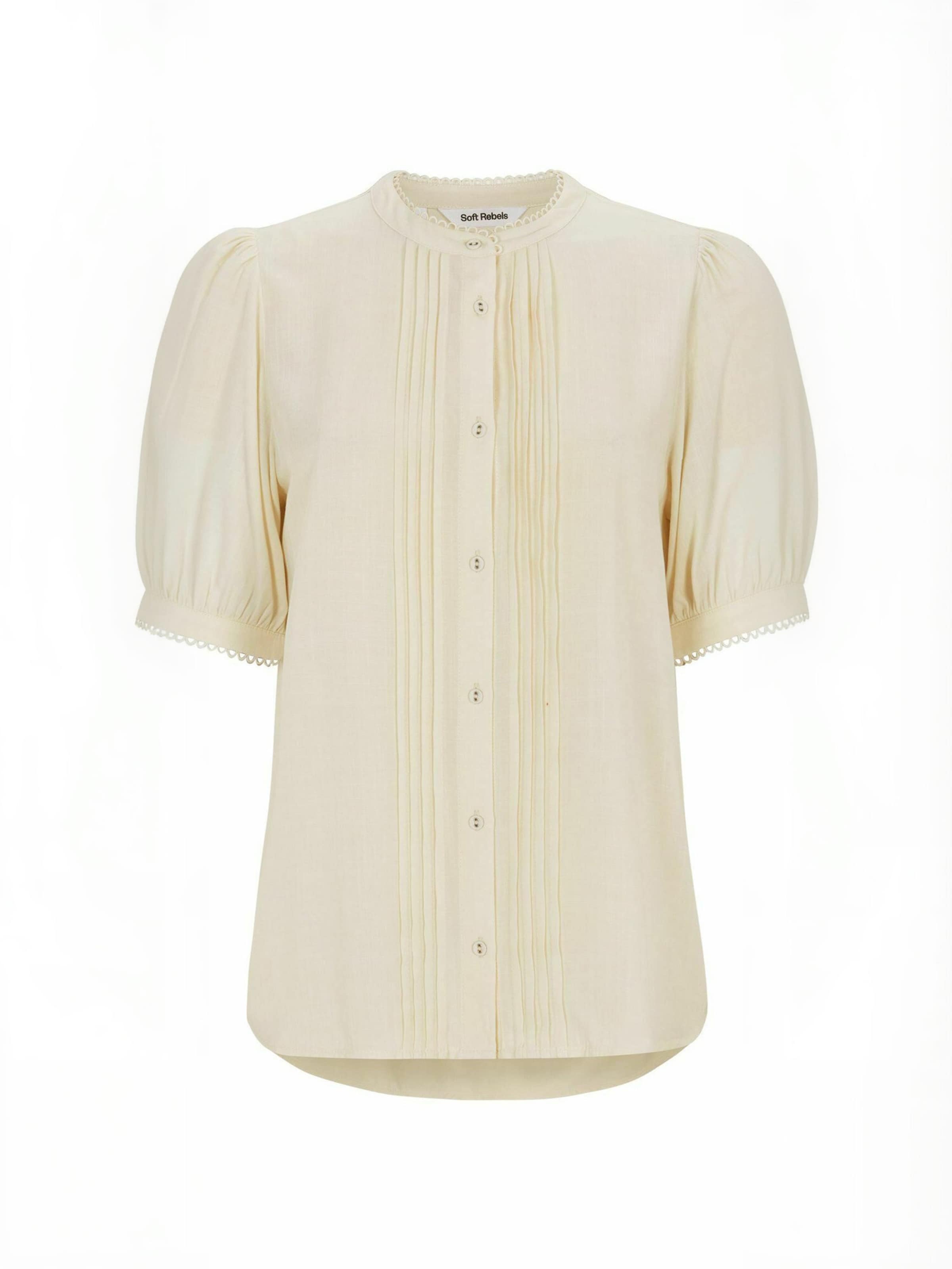 T-shirt ' SRLima ' Soft Rebels en beige : devant