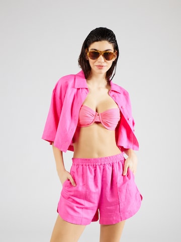 HOLLISTER Balconette Bikinitop in Roze