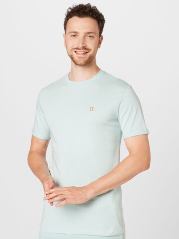 Les Deux T-shirt 'Nørregaard' i blå: framsida