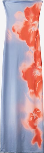 Bershka Kleid in hellblau / koralle / rosa / orangerot, Produktansicht