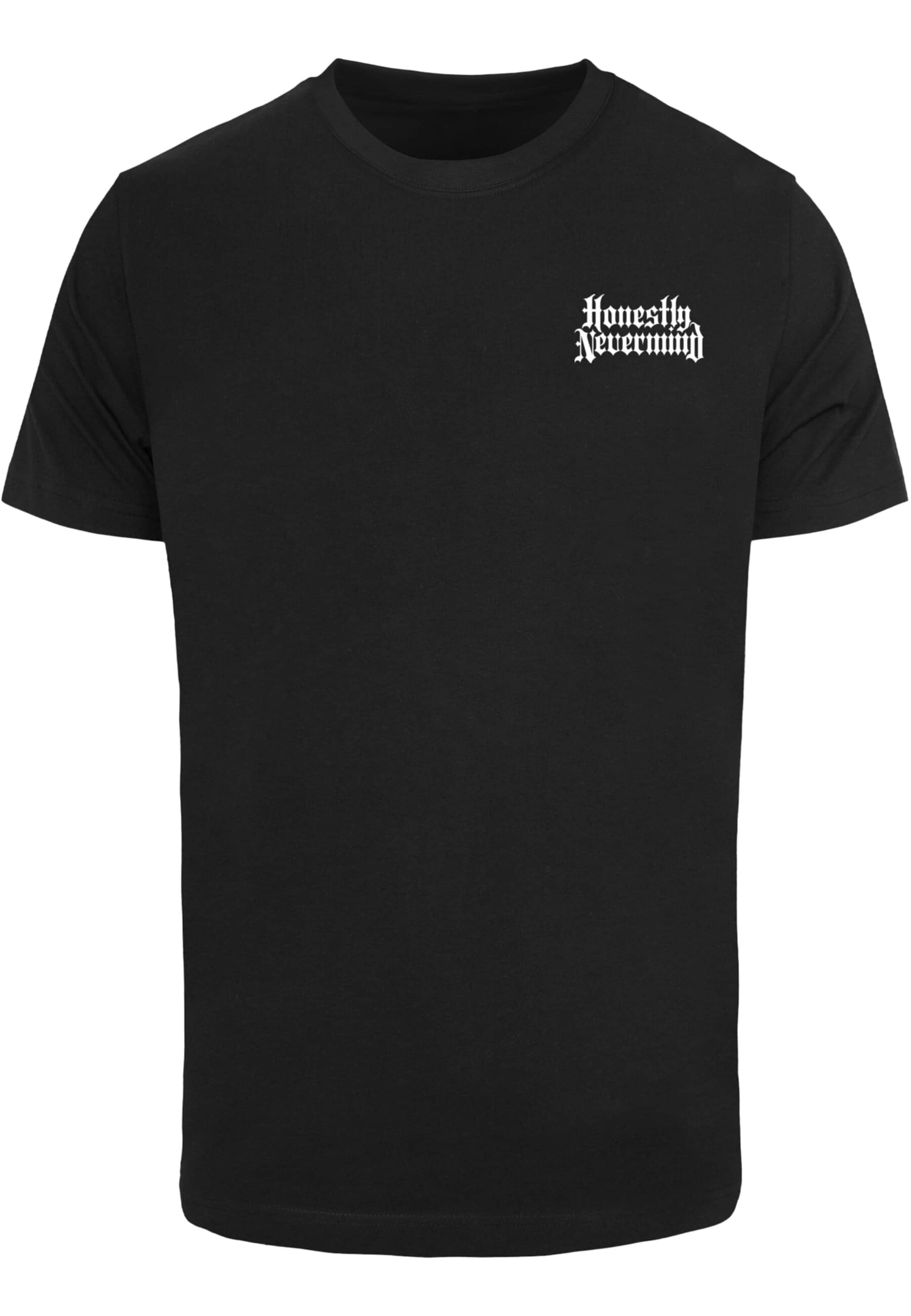 Mister Tee - Camisa 'Honestly Nevermind' em preto: frente