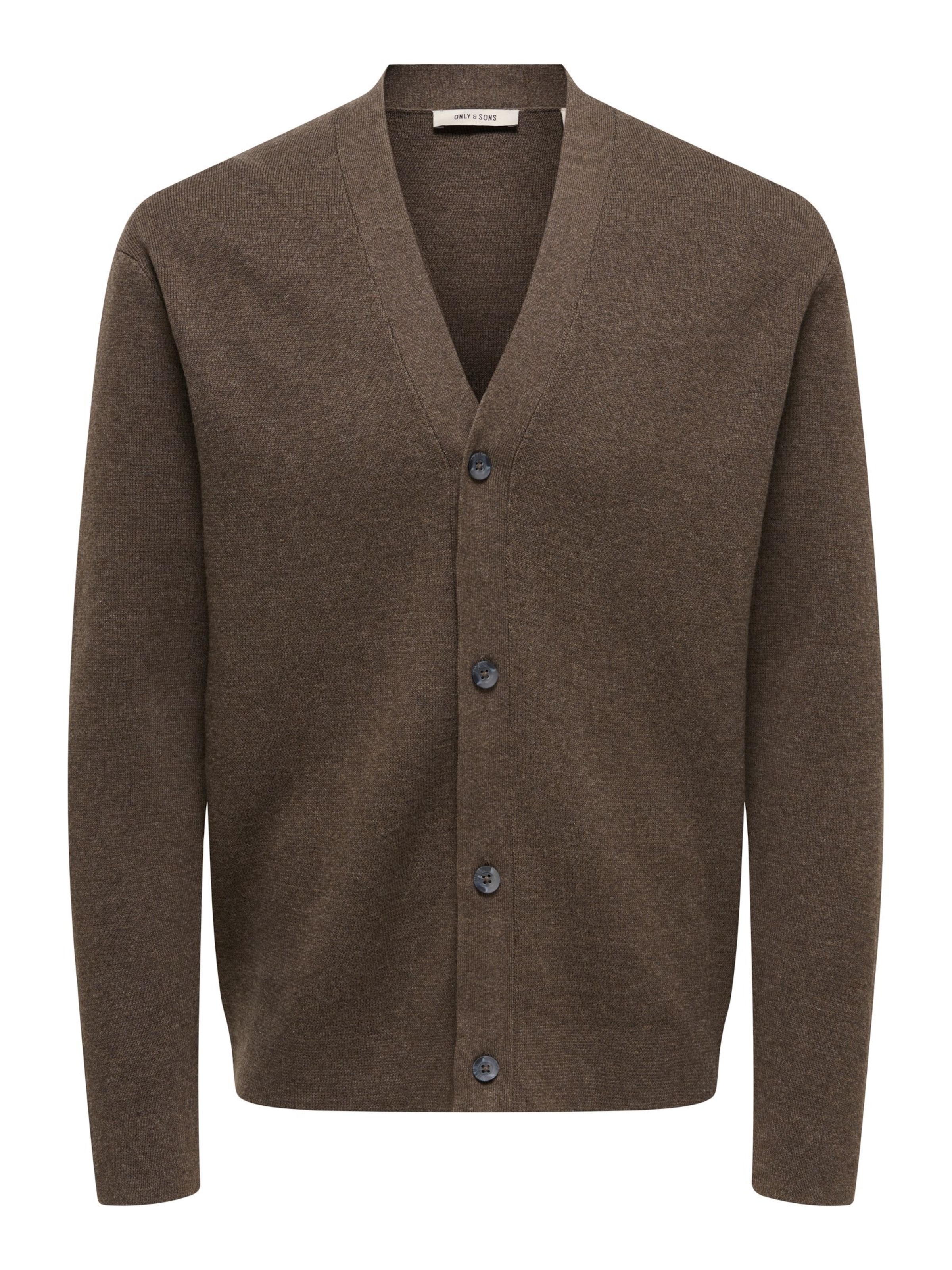 Only & Sons Cárdigan 'ONSTing' en marrón, Vista del producto