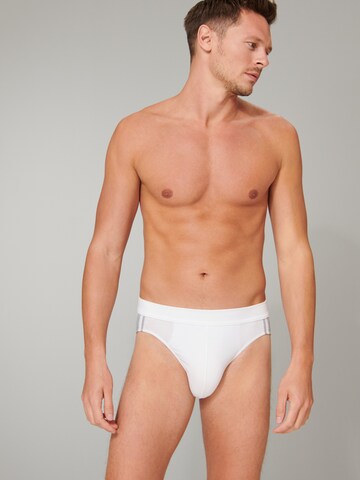 Slip ' 95/5 Stretch ' SCHIESSER en blanc : devant