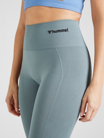 Hummel Skinny Sportovní kalhoty 'Tif' – zelená