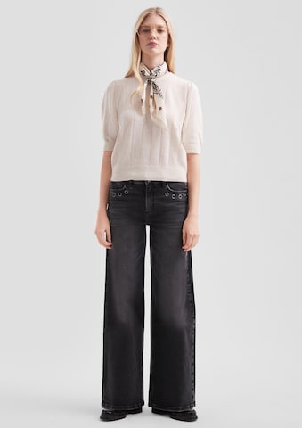 QS Wide Leg Jeans 'Catie' in Grau