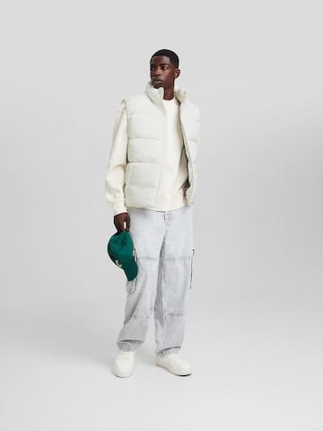 Gilet Bershka en blanc