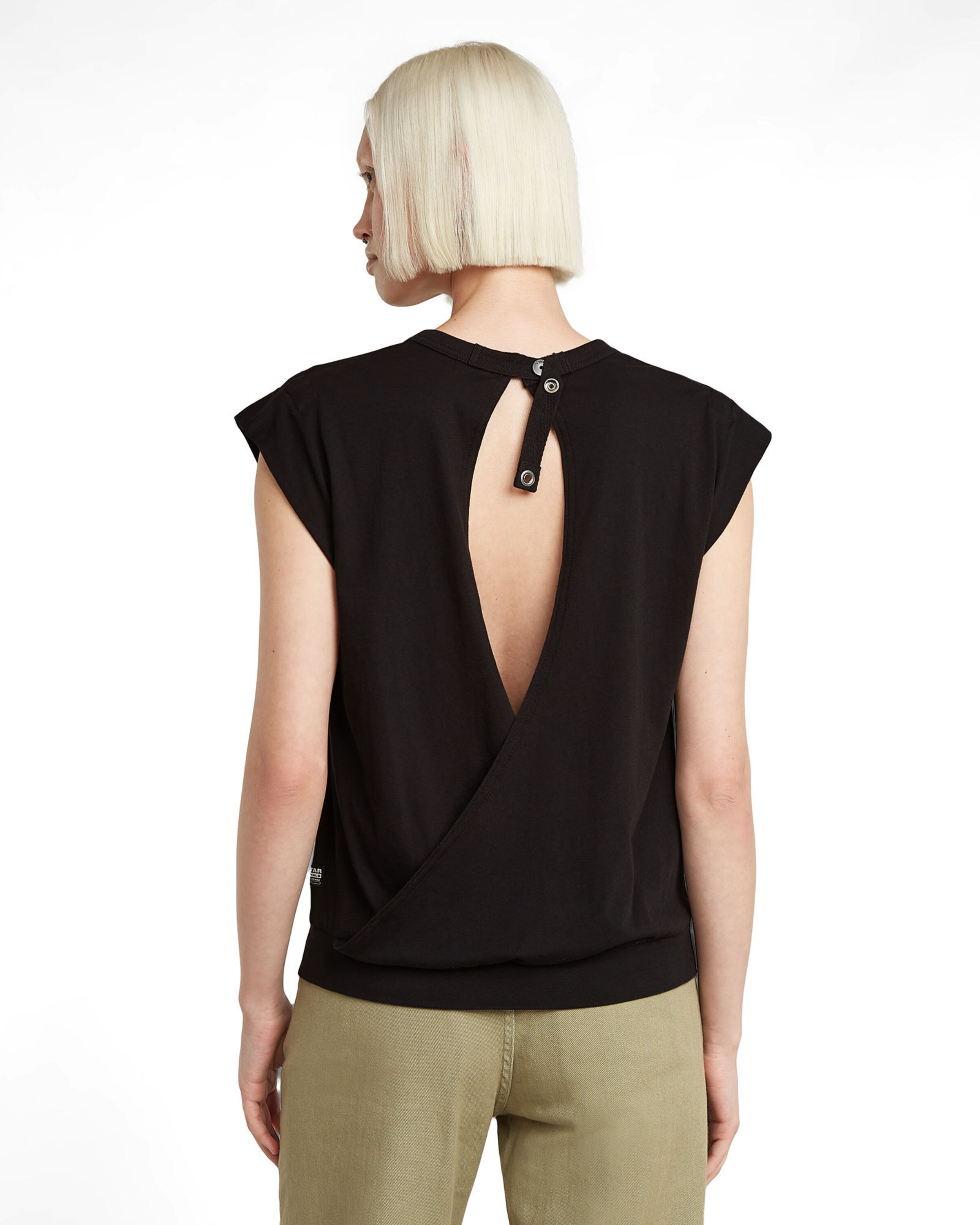 G-STAR Top in Zwart: voorkant