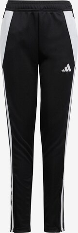 ADIDAS PERFORMANCE Slimfit Sportbroek 'Tiro 24' in Zwart: voorkant