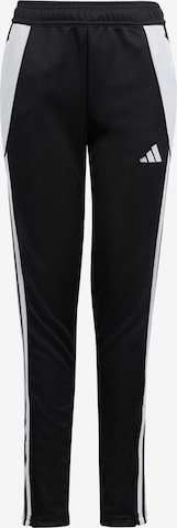 Pantalon de sport 'Tiro 24' ADIDAS PERFORMANCE en noir : devant