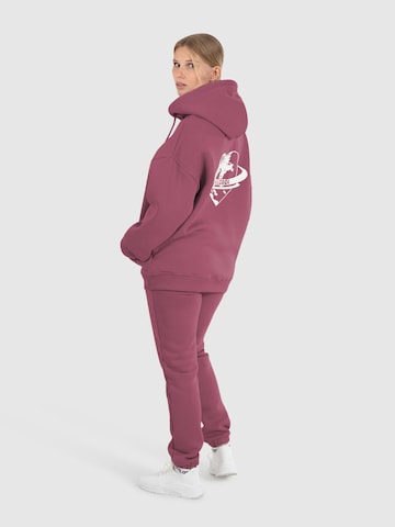 Smilodox Zip-Up Hoodie ' Amora ' in Pink