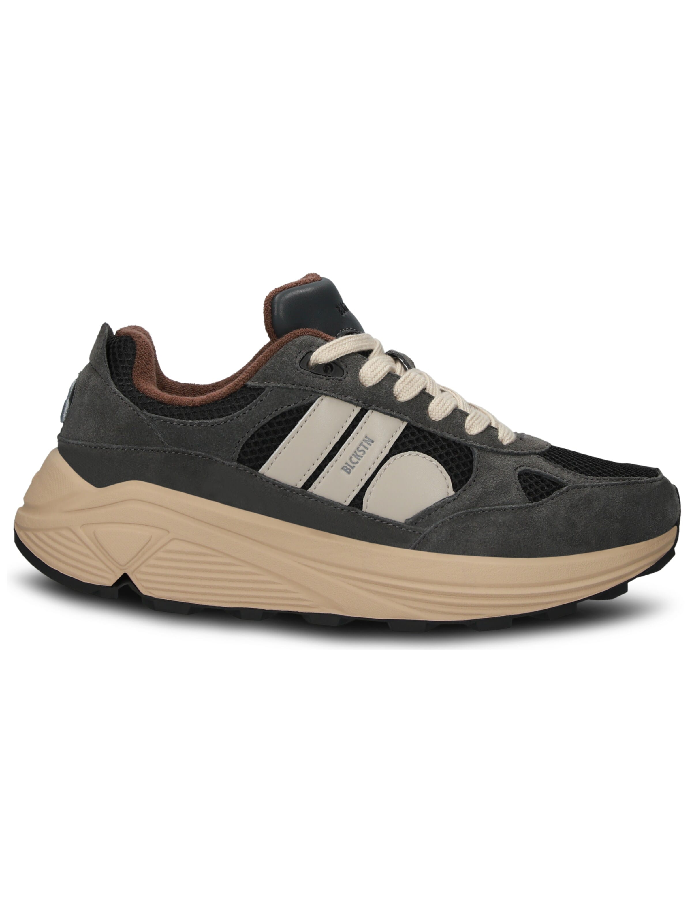 BLACKSTONE Sneakers laag 'V-RILEY' in Grijs: voorkant