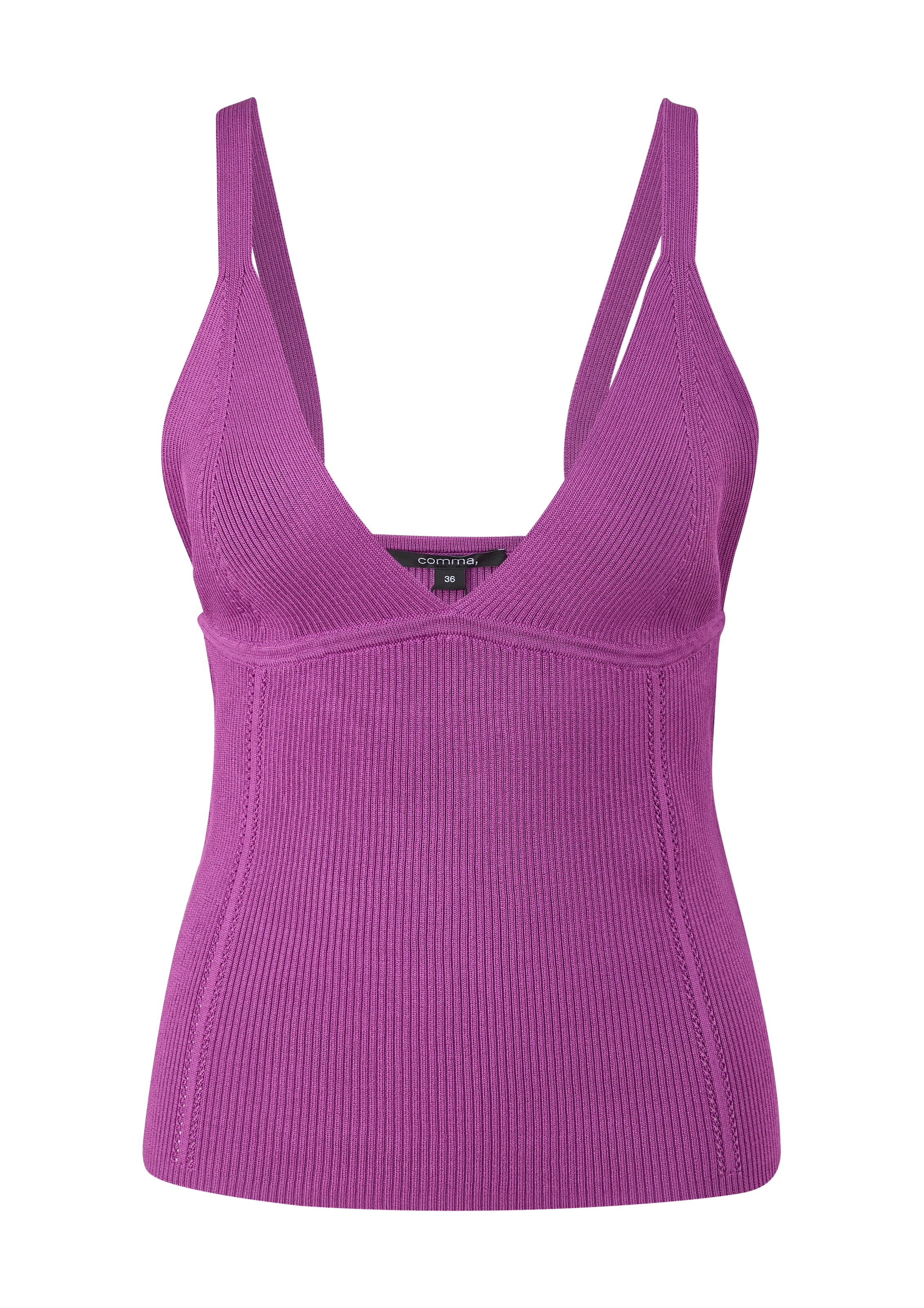 Tops en tricot COMMA en violet : devant