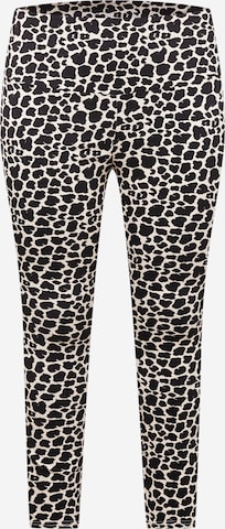 Vila Curve Skinny Leggings 'Tylor' in Zwart: voorkant