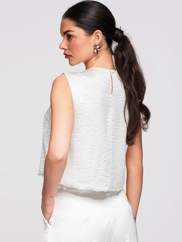 Ombre Blouse in Wit