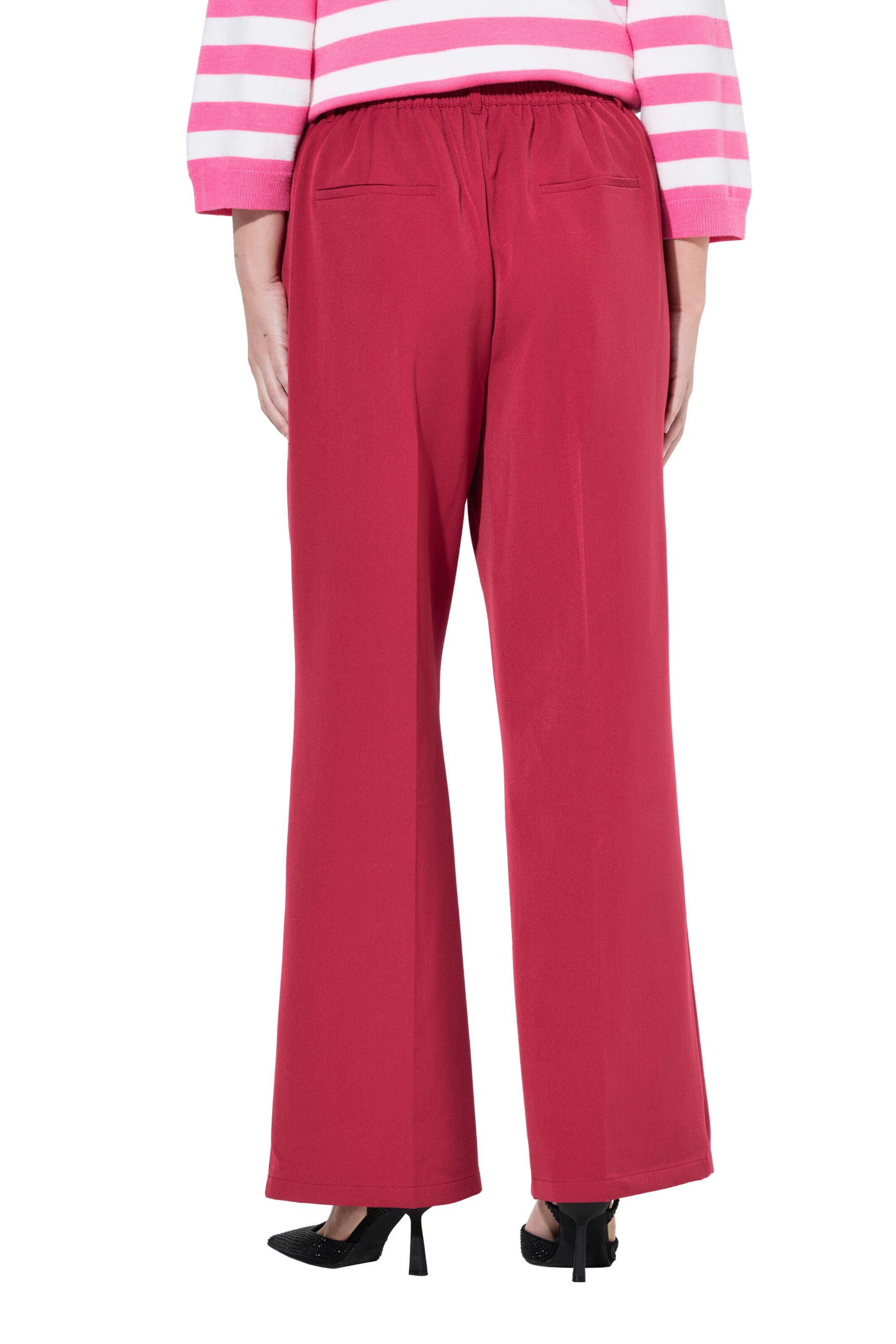 MIAMODA Regular Trousers in Red