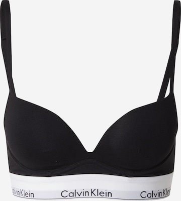 Calvin Klein Underwear Push-up Bra in Black: front