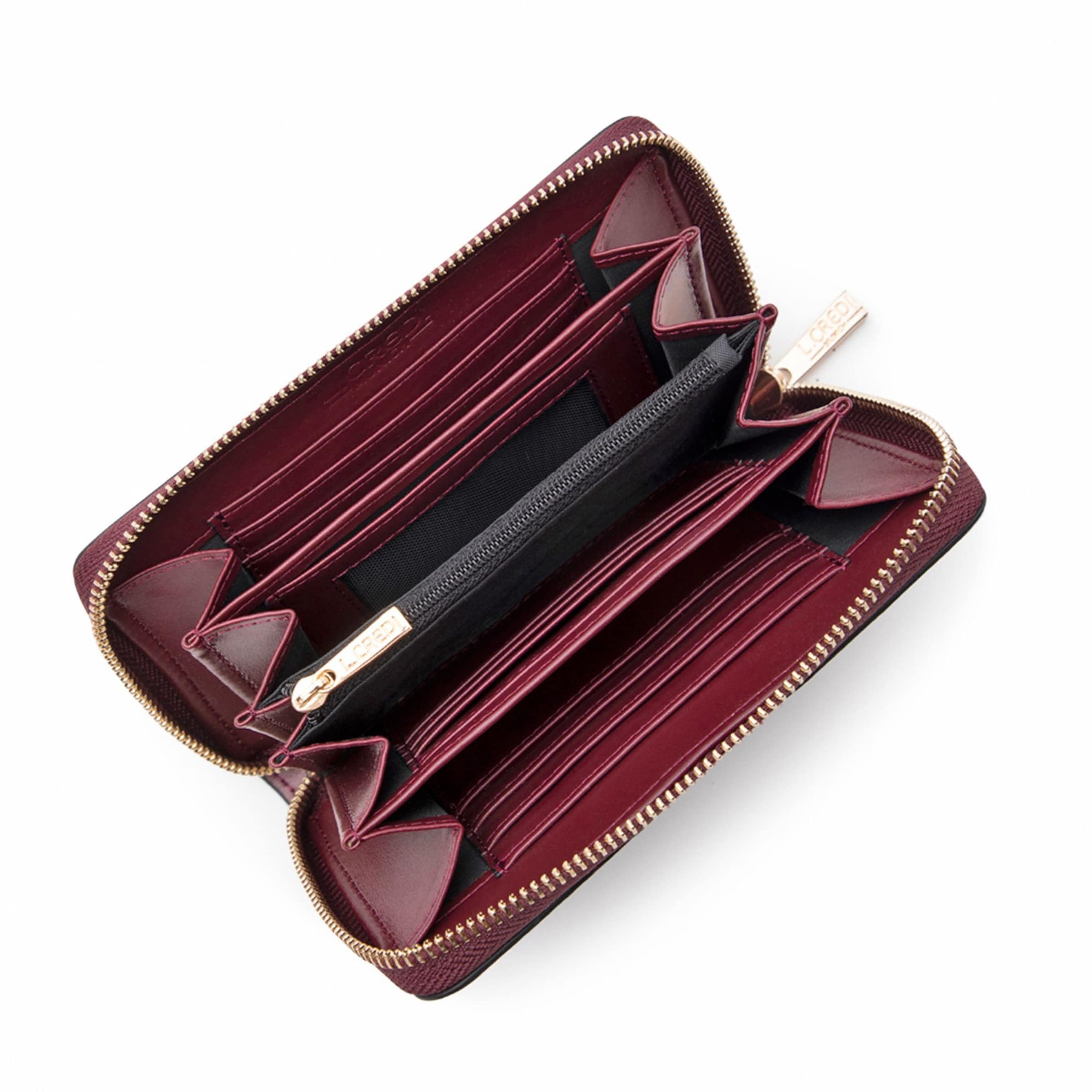L.CREDI Wallet 'Pinella' in Red