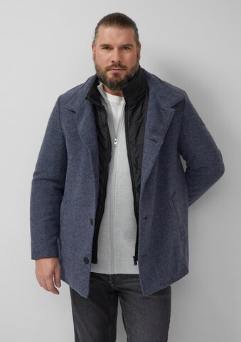 s.Oliver Men Big Sizes Übergangsmantel in Blau: Vorderseite