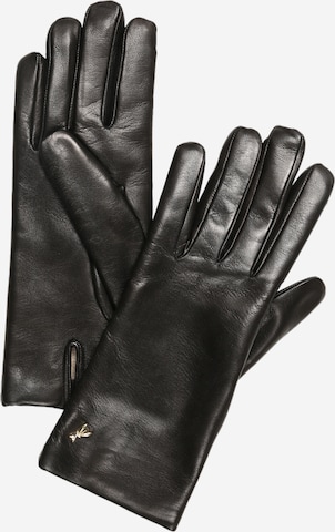 PATRIZIA PEPE Full Finger Gloves in Black: front
