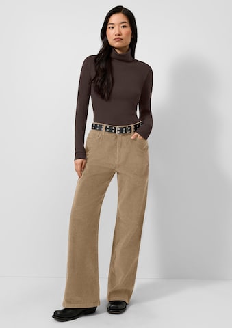 QS Wide leg Broek in Beige