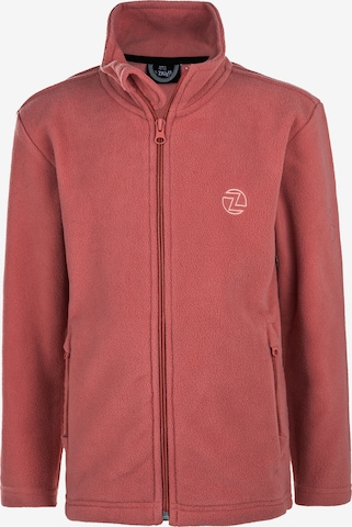 ZigZag Fleece Jacket 'Zap' in Red: front