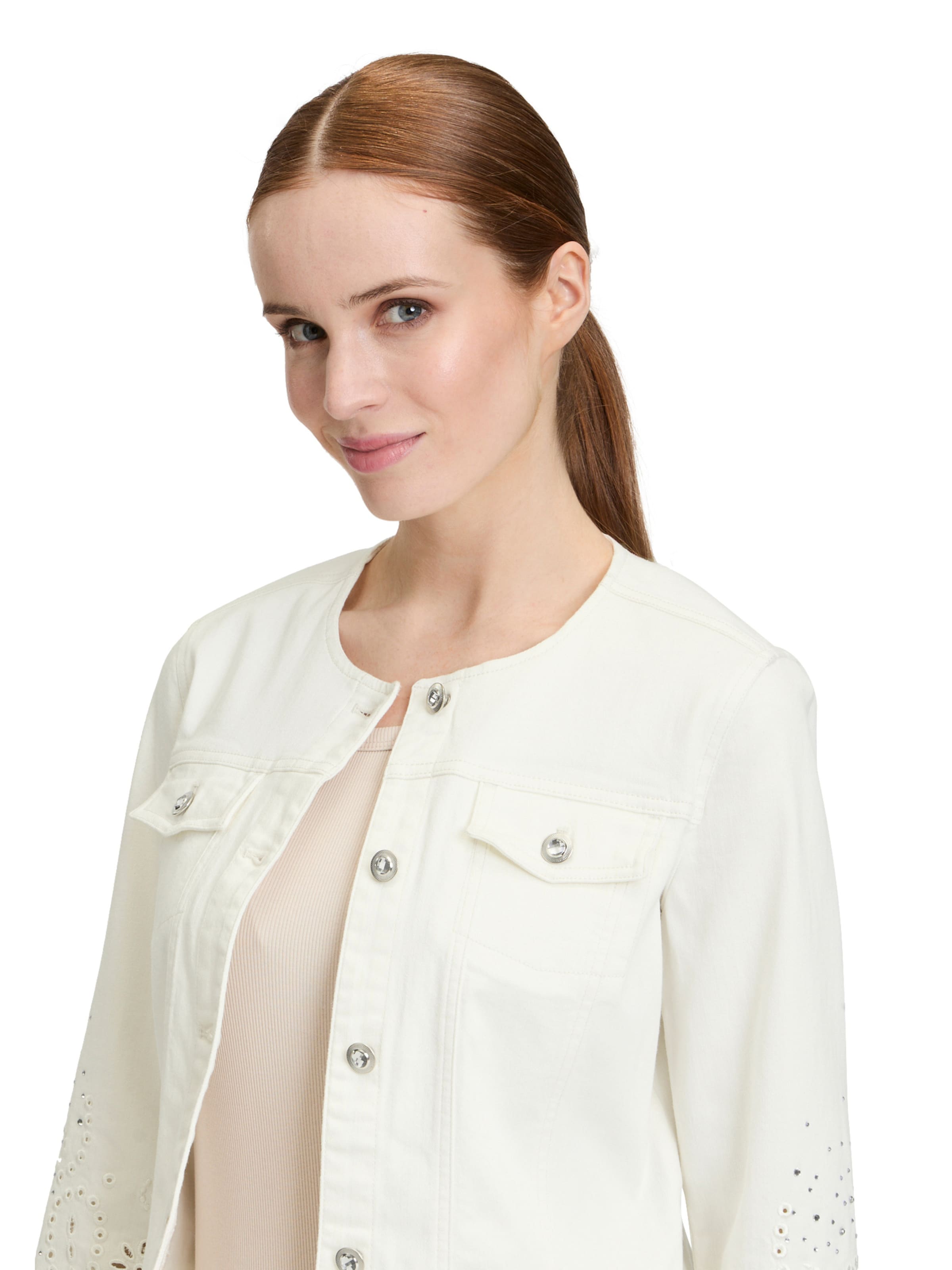 Veste mi-saison Betty Barclay en blanc