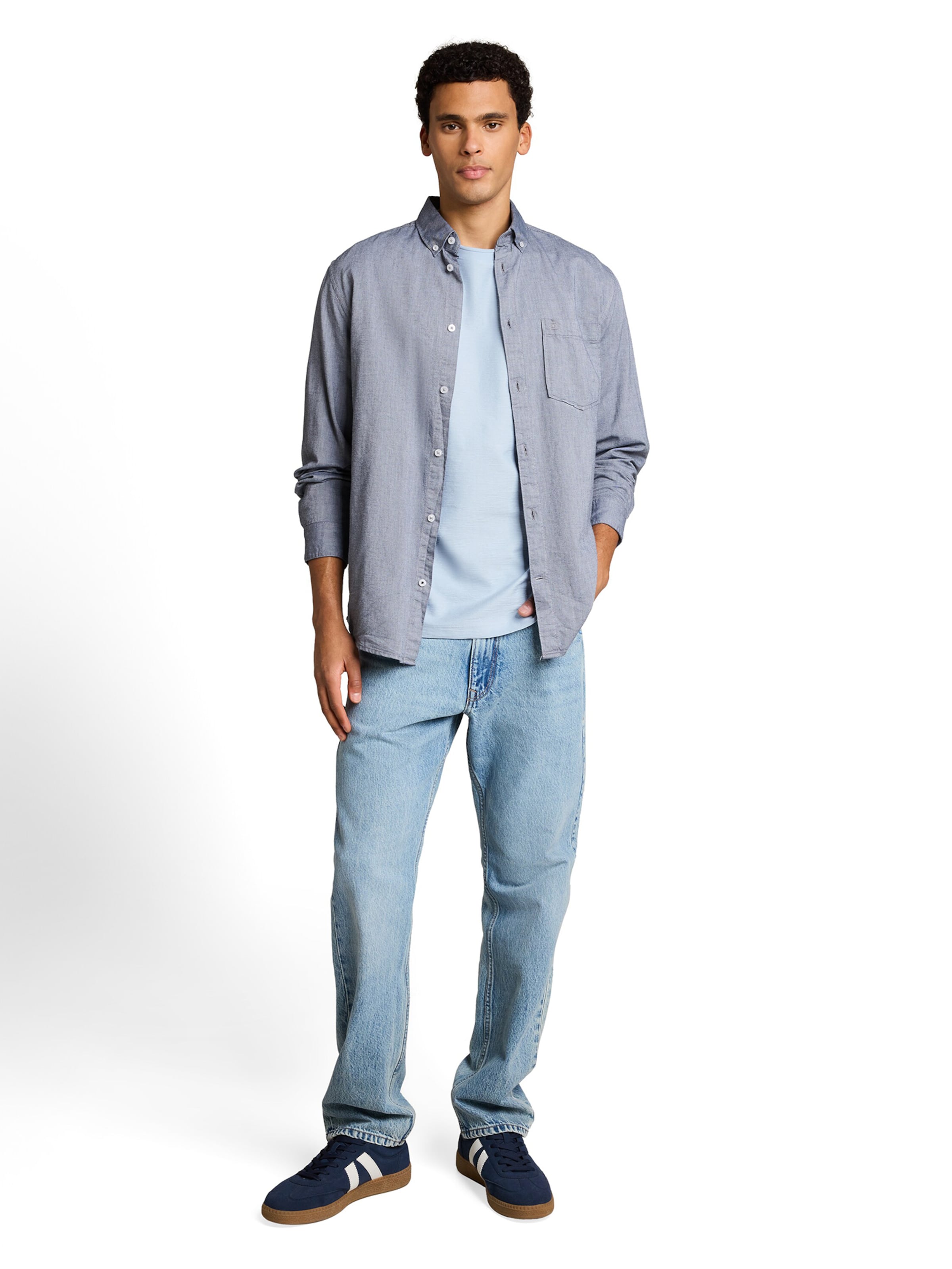 TOM TAILOR DENIM Majica | modra barva