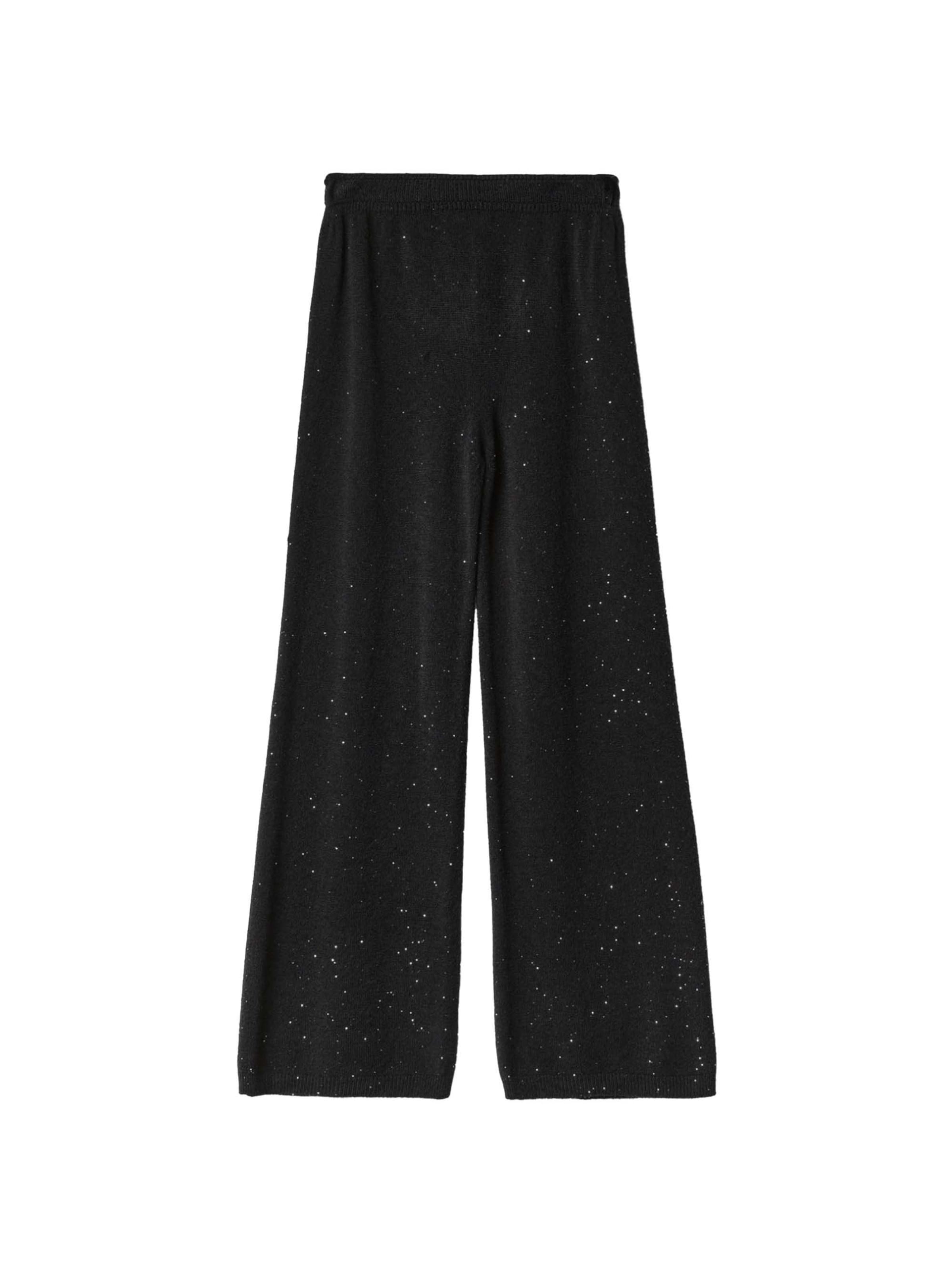 Wide Leg Pantalon HINNOMINATE en noir : devant