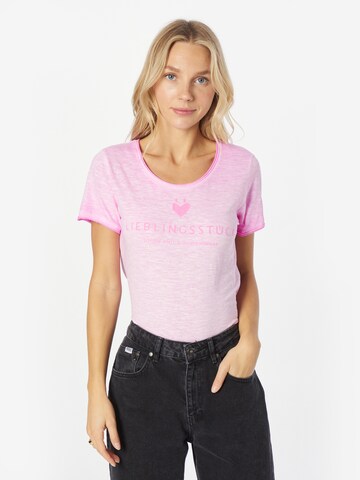 LIEBLINGSSTÜCK Μπλουζάκι 'Cia' σε ροζ: μπροστά
