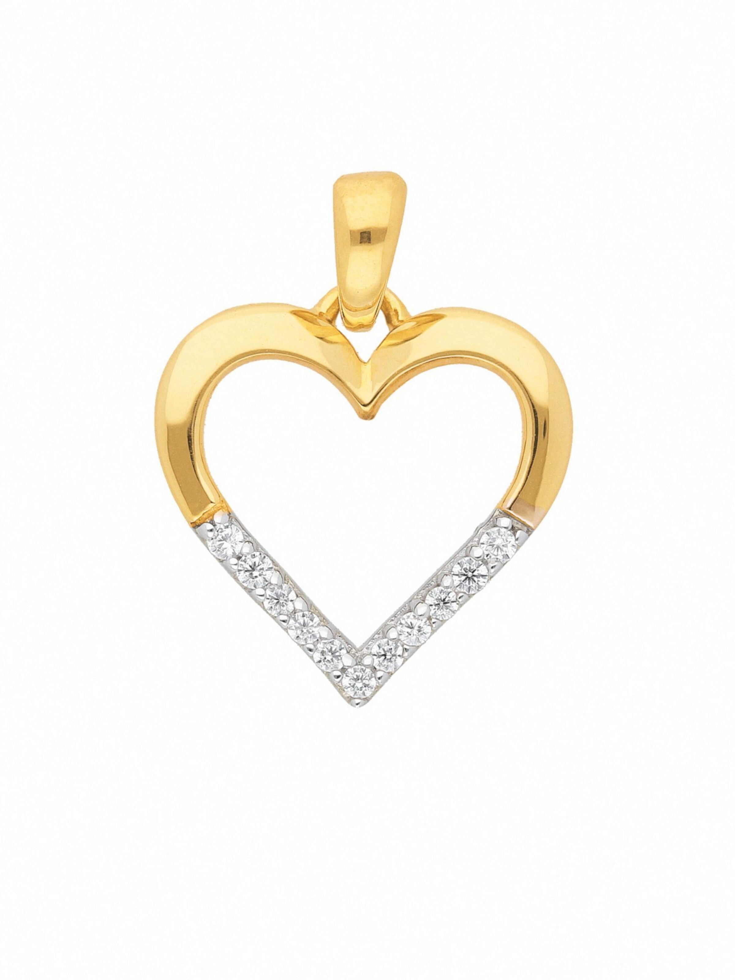 Adelia´s Pendant in Gold: front