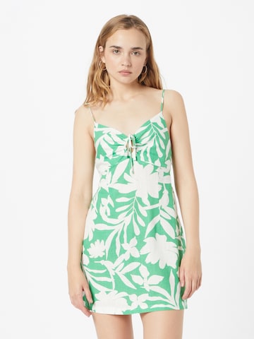 TOPSHOP Zomerjurk in Groen: voorkant