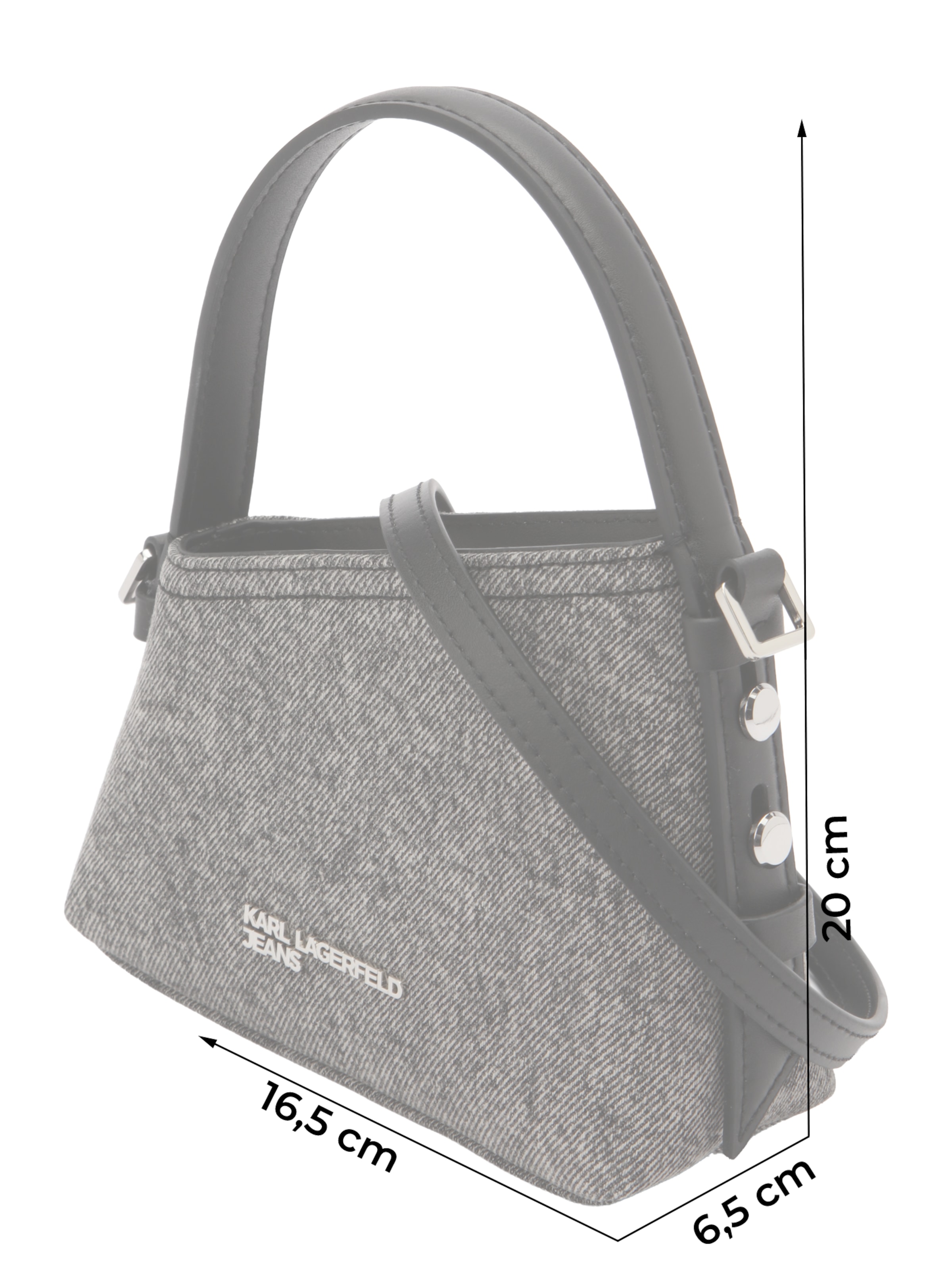 KARL LAGERFELD JEANS Чанта с презрамки в черно