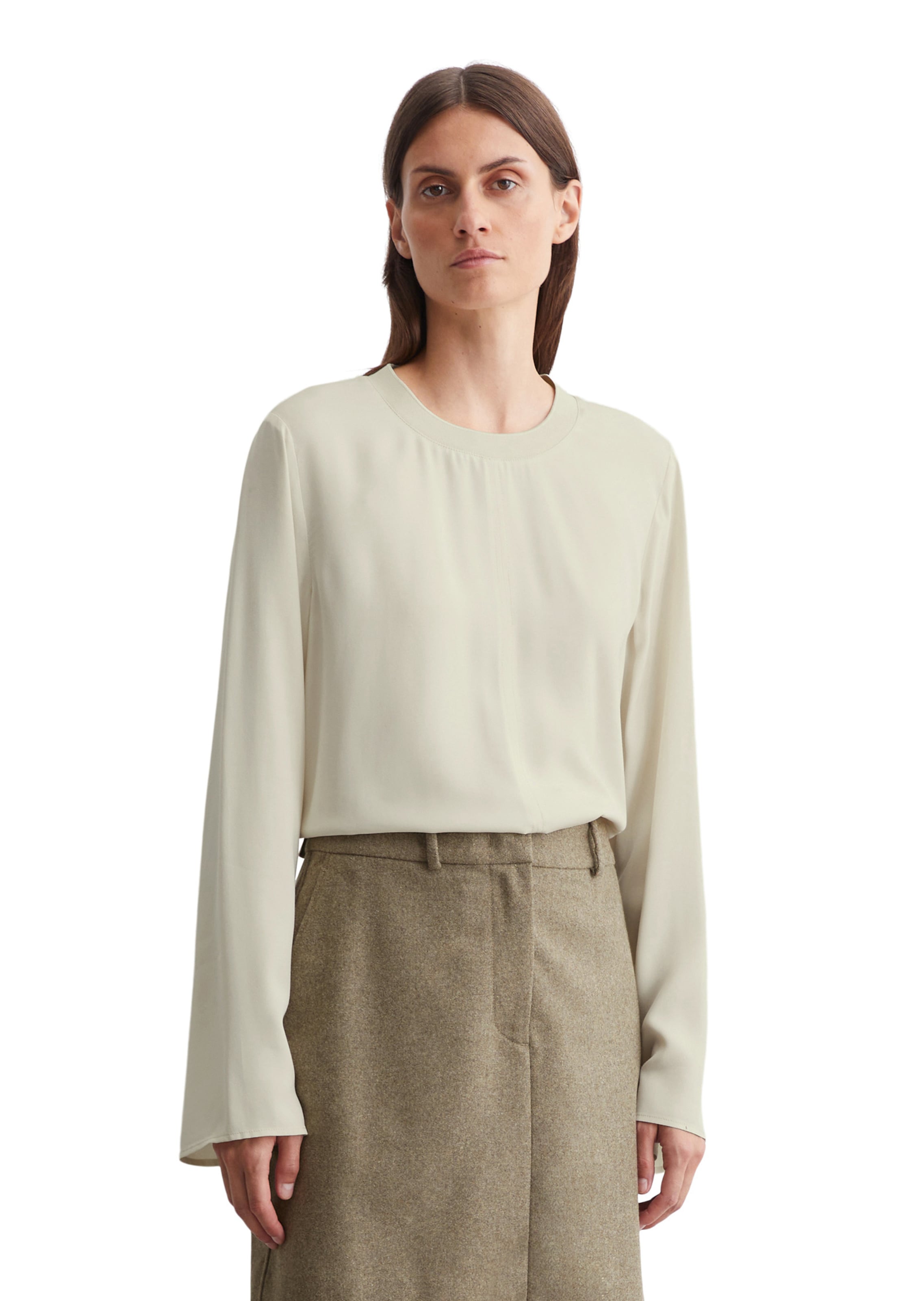 Marc O'Polo Bluse in Beige: Vorderseite