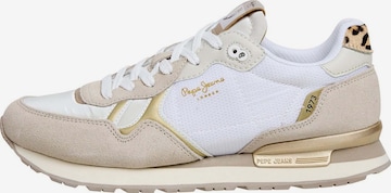Sneaker bassa 'BRIT GLEN' di Pepe Jeans in bianco: frontale